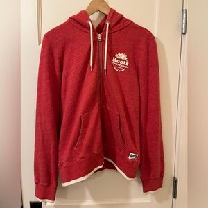Roots Athletic Goods Canada • Full-Zip Hoodie • Men’s M • Red Beaver Logo